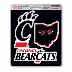 University Of Cincinnati Bearcats Team Logo - Set Of 3 Sticker Sheet