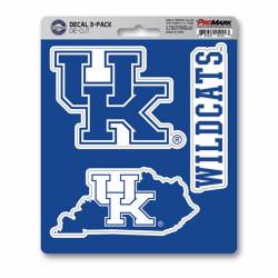 University Of Kentucky Wildcats Team Logo - Set Of 3 Sticker Sheet