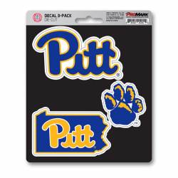 University Of Pittsburgh Panthers Team Logo - Set Of 3 Sticker Sheet