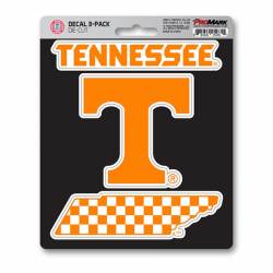University Of Tennessee Volunteers Team Logo - Set Of 3 Sticker Sheet