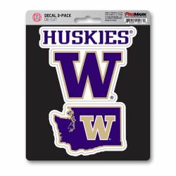 University Of Washington Huskies Team Logo - Set Of 3 Sticker Sheet