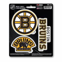 Boston Bruins Team Logo - Set Of 3 Sticker Sheet