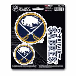 Buffalo Sabres Team Logo - Set Of 3 Sticker Sheet