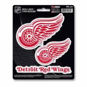 Detroit Red Wings Team Logo - Set Of 3 Sticker Sheet