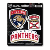 Florida Panthers Team Logo - Set Of 3 Sticker Sheet