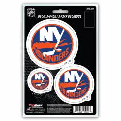 New York Islanders Team Logo - Set Of 3 Sticker Sheet