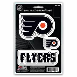 Philadelphia Flyers Team Logo - Set Of 3 Sticker Sheet