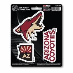 Arizona Coyotes Team Logo - Set Of 3 Sticker Sheet