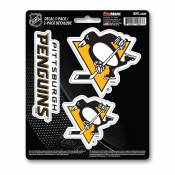 Pittsburgh Penguins Team Logo - Set Of 3 Sticker Sheet
