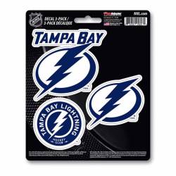 Tampa Bay Lightning Team Logo - Set Of 3 Sticker Sheet