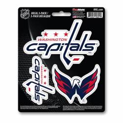 Washington Capitals Team Logo - Set Of 3 Sticker Sheet