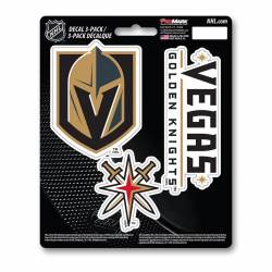 Vegas Golden Knights Team Logo - Set Of 3 Sticker Sheet