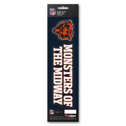 Chicago Bears Monsters Of The Midway Slogan & Logo - Set Of 2 Vinyl Stickers