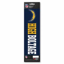 Los Angeles Chargers High Boltage Slogan & Logo - Set Of 2 Vinyl Stickers