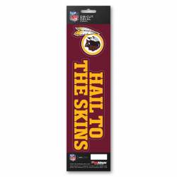 Washington Redskins Hail To The Skins Slogan & Logo - Set Of 2 Vinyl Stickers