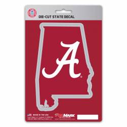 University of Alabama Crimson Tide Home State Alabama Shaped - Vinyl Sticker