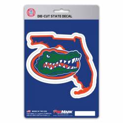 University Of Florida Gators Home State Florida Shaped - Vinyl Sticker