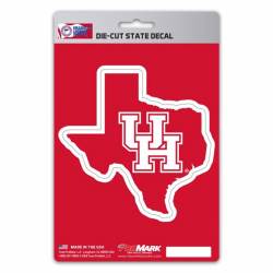 University Of Houston Cougars Home State Georgia Shaped - Vinyl Sticker
