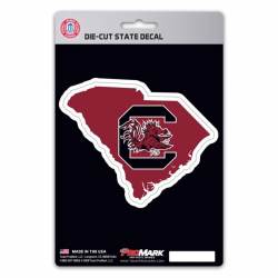 University Of South Carolina Gamecocks Home State South Carolina Shaped - Vinyl Sticker