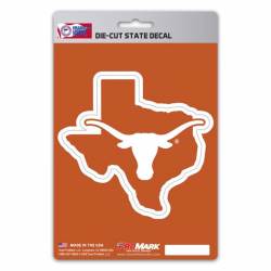University Of Texas Longhorns Home State Texas Shaped - Vinyl Sticker