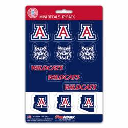 University Of Arizona Wildcats - Set Of 12 Sticker Sheet