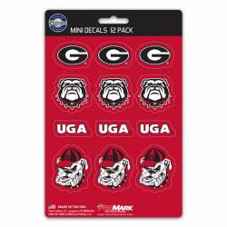 University Of Georgia Bulldogs - Set Of 12 Sticker Sheet