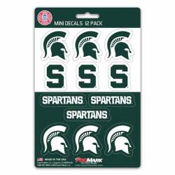 Michigan State University Spartans - Set Of 12 Sticker Sheet