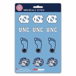 University Of North Carolina Tar Heels - Set Of 12 Sticker Sheet