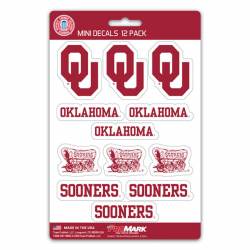 University Of Oklahoma Sooners - Set Of 12 Sticker Sheet