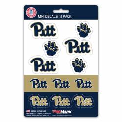 University Of Pittsburgh Panthers 2016-2018 Logo - Set Of 12 Sticker Sheet