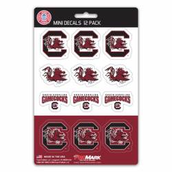 University Of South Carolina Gamecocks - Set Of 12 Sticker Sheet