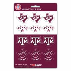 Texas A&M University Aggies - Set Of 12 Sticker Sheet
