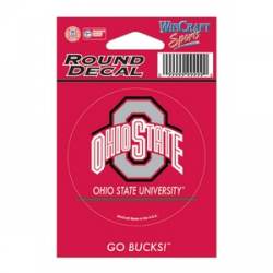Ohio State University Buckeyes - 3x3 Round Vinyl Sticker