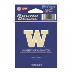 University Of Washington Huskies - 3x3 Round Vinyl Sticker