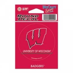 University Of Wisconsin Badgers - 3x3 Round Vinyl Sticker