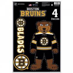 Boston Bruins Mascot Blades - Set of 4 Ultra Decals