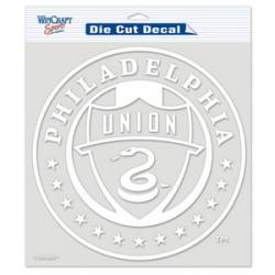 Philadelphia Union - 8x8 White Die Cut Decal