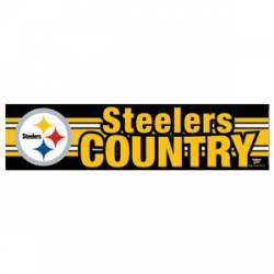 Pittsburgh Steelers Country - 3x12 Bumper Sticker Strip