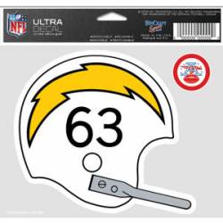 San Diego Chargers Retro Helmet - 5x6 Ultra Decal