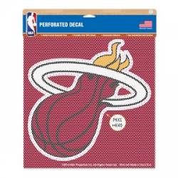 Miami Heat - 12x12 Perforated Shade Decal