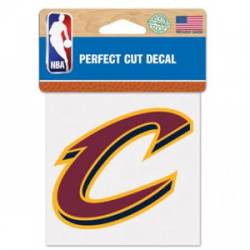 Cleveland Cavaliers C Logo - 4x4 Die Cut Decal