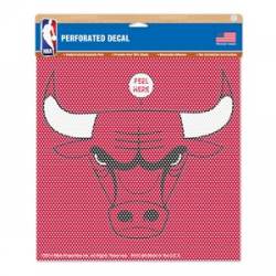 Chicago Bulls - 12x12 Perforated Shade Decal