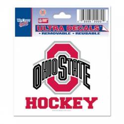 Ohio State University Buckeyes Hockey - 3x4 Ultra Decal