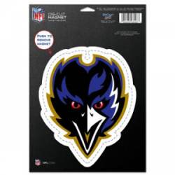 Baltimore Ravens Head Logo - 6x6 Die Cut Magnet