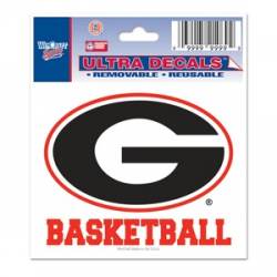 University Of Georgia Bulldogs Basketball - 3x4 Ultra Decal