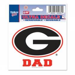 University Of Georgia Bulldogs Dad - 3x4 Ultra Decal