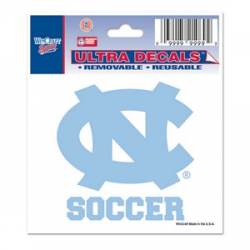 University Of North Carolina Tar Heels Soccer - 3x4 Ultra Decal