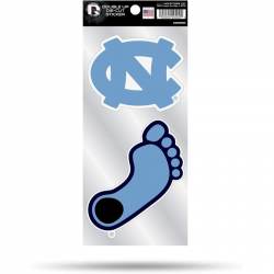 University Of North Carolina Tar Heels Logo - Double Up Die Cut Decal Set
