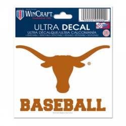 University Of Texas Longhorns Baseball - 3x4 Ultra Decal