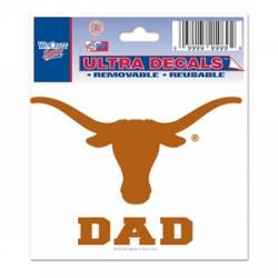 University Of Texas Longhorns Dad - 3x4 Ultra Decal